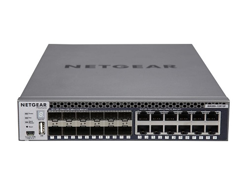 NETGEAR ProSAFE M4300-12X12F Stackable 10 Gigabit 24-Port Managed Switch (XSM4324S-100NES)